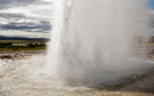 Un geyser, typique de l'Islande