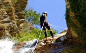 Escalade dans les cascades